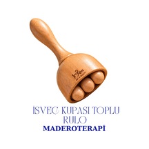 Maderoterapi İsveç Kupası Vakumlu Toplu Rulo Ahşap Masaj Aleti