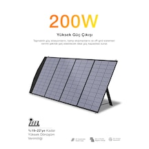 200w Taşınabilir Güneş Panelili Kamp & Karavan İçin Katlanabilir Solar Güç Kaynağı