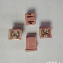 30 Amp.japon Tipi Sıgorta Pembe Kısa Tıp 4 Adet