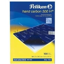 Pelikan Karbon Kağıdı 100 Lü A4 Mavi 500 H - 100 Adetli Paket