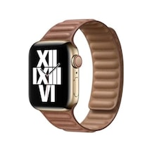 Uyumlu 38mm 40mm 41mm 1 2 3 4 5 6 Se Se2 7 8 9 Baklalı Deri Kordon Siyah