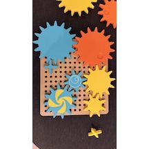 3d Baskı Dişli Çarklar Puzzle Tahtası - Döner Zincirleme Dişli Seti, Montessori Fen Ve Mekanik Öğretim Materyali