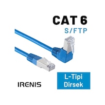 Irenıs 5 Mt Cat6 S/ftp Dirsek Kablo, Mavi
