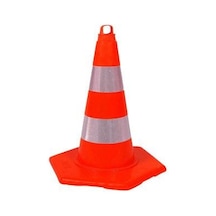 Kırılmaz Trafik Konisi 75 Cm Çift Reflektifli