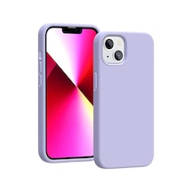 Smcase Apple Uyumlu iPhone 13 Kılıf Liquid Lansman Mara Silikon