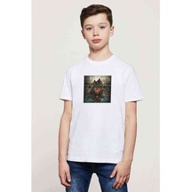 Epica The Quantum Enigma Baskılı Unisex Çocuk Beyaz T-Shirt