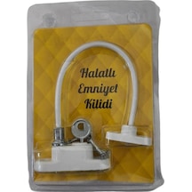 Halatlı Pvc Çocuk Emniyet Kilidi Beyaz