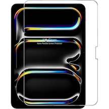 Novstrap Apple Uyumlu iPad  Pro 11 İnç 5. Nesil M4 2024 İle Nano Esnek Cam Ekran Koruyucu A2836 A2837