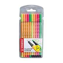 Stabilo Keçe Uçlu İnce Kalem 88 Point & Pen 68 Karışık Renk 10 Lu 8868/10-1 Çok Renkli