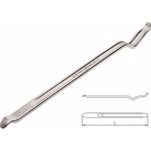İzeltaş 6360 26 0600 Levye Oluklu Kıvrık Uçlu 600 MM