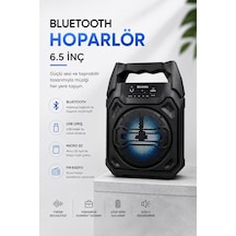 Hubrendy Tekno Mikrofonlu Bluetooth Ses Sistemli Usb, Micro Sd, Fm Ve Uzun Pil Ömrü