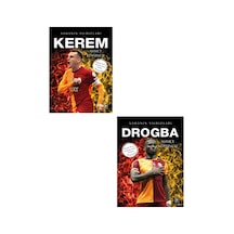 Drogba - Kerem Sahanın Yıldızları Büyük Poster Sticker Futbolcu Kartı Hediyeli 2 Kitap