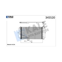 Klıma Radyatoru Slk-class R171 04 11 Kale Radyatör A1715000154