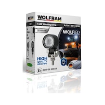 Wolfram Wolf Serisi 32301 Çalışma Lambası Yuvarlak Mini 425 Lümen Flood - Wolfram 32301