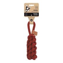 M-Pets Coto Kırmızı Loop Bar Örgü Halat Köpek Oyuncağı 22 CM