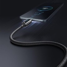 Ca-0020 Usb-a To Usb-c 6a Akıllı Şarj Kablosu 1.2m Siyah
