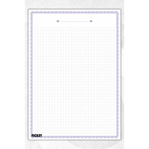 A4 Bloknot Kareli Defter - 50 Yaprak - Memopad - Notepad - Not Defteri - Not Kağıdı - 4225 Çok Renkli