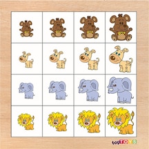 Toptoys Küçükten Büyüğe Sıralama Ahşap Puzzle Cs-7013