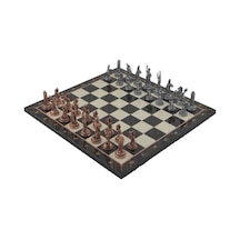 Gifthome Metal Satranç Takımı-seti orta yunan antik ceviz Desenli