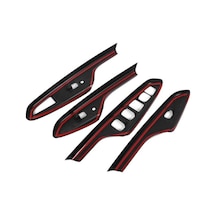 Hyundai Kona İçin Uyumlu Kapı Kolçak Kaplama - Pıano Black