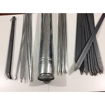 Mangal Seti 60Cm Adana Kebap Şişi.Kuşbaşı.Ciğer .Şiş Kabı.Maşa