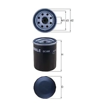 Fiat Punto Yag Filtresi 1.2 2004-2015 Mahle Oc986