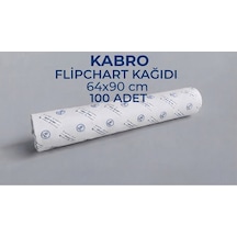Kabro 64x90 Cm Askısız Düz Flipchart Kağıdı 100 'lü Toplantı, Sunum Ve Eğitim Kağıdı