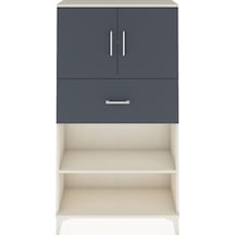 Arges Dolap 3 Raflı Tek Çekmeceli 2 Kapaklı 88x30x163 Aytaşı-... Aytaşı