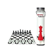 Ucuz Karton Rulo Pratik Satranç Takımı
