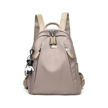 2023 Yeni Büyük Kapasiteli Basit Stil Rahat Mochila Seyahat Kadın Hırsızlığa Karşı Sırt Çantası Su Geçirmez Kumaş Büyük Kadın Omuz Çantası Red Kırmızı