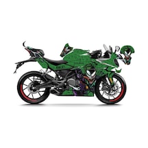 Cfmoto 250sr Yeşil Joker Venom Sticker Parçalı Motosiklet Kaplama Etiket Modeli