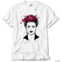 Frida Kahlo Portre 7 Beyaz Tişört