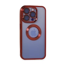 Apple İphone 15 Pro Max Kılıf Slot Silikon - Kırmızı Çok Renkli