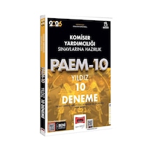 Yargı 2026 Paem Komiser Yardımcılığı Sınavlarına Hazırlık Yıldız 10 Deneme
