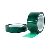 Isıya Dayanıklı Yeşil Polyester Bant Maskeleme Bandı 19mm X 66mt