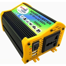 Sones Legend I Nesil Dc12v'den Ac110v 3000w Araç Güç Çeviricisine Siyah