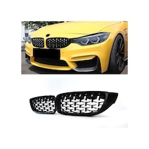 Autogp Bmw F32 F33 F36 Ön Panjur Izgara Böbrek Diamond Krom Siyah