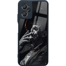Casper X30 Plus Smoke Skull Tasarımlı Glossy Telefon Kılıfı Çok Renkli