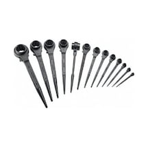 Kazıklı Lokma Cırcır Anahtar Çift Ölçü 36x41Mm N11.7835