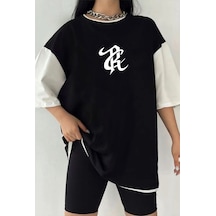 Startmore Çift Renk Ts Baskılı Unisex Tshirt Beyaz