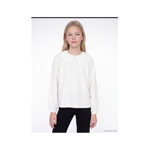 Lc Waikiki Alıta Cıty Farkıyla Lcw Kids Beyaz Bebe Yakalı Nakışlı Kız Çocuk Tişört Beyaz - 928163291 Beyaz