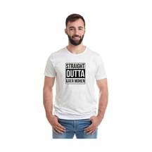 The Witcher Straight Outta Kaer Mohen Baskılı Beyaz Erkek Tshirt