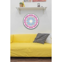 Mandala Desenli Ahşap Tablo Modeli, Ev, Oturma Odası, Salon, Ofis Şık Duvar Dekorasyonu