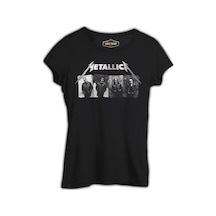 Metallica - Grup Elemanları Wall Siyah Kadın Tshirt