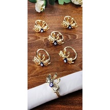 Hera 6 Lı Kuğu Peçetelik Gümüş