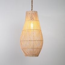 Lena Modern Avize E27 12w 25cm Rattan Doğal Dorbien-slb-8019 Çok Renkli