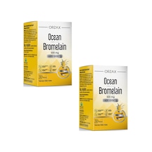 Bromelain 500 Mg Takviye Edici Gıda 30 Kapsül 2 Adet