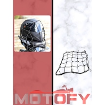 Çengelli Kask Filesi Siyah