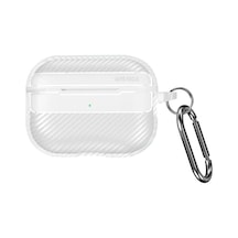 Airpods Pro 2 İle Uyumlu Fiber Karbon Görünümlü Şeffaf Silikon Kılıf Tam Oturan Mükemmel Kalıp Ve Göz Alıcı Şık Tasarım Airpods Pro 2