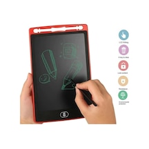 Blic-btb-3 2024 Lcd 8.5 İnç Grafik Yazı Çizim Tableti Kalemli Çocuk Yazı Tahtası Dijital Writting Tablet Kırmızı 1 Adet Pil Dahil